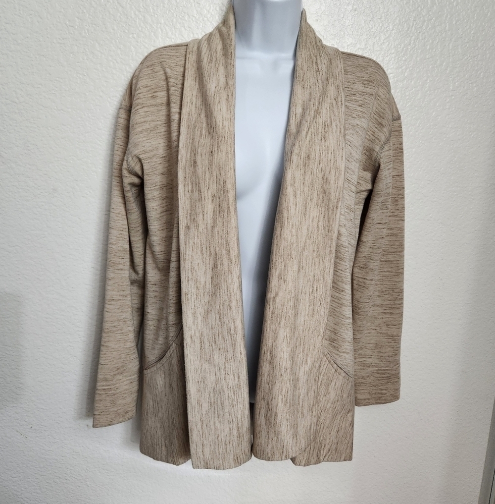 Kuhl women's open front cardigan size xsmall heathered cream